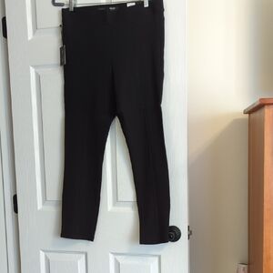 Simply Vera Vera Wang Textured Black Ankle Pants